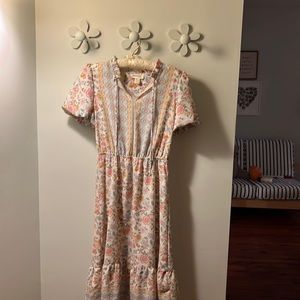 Cute floral midi dress